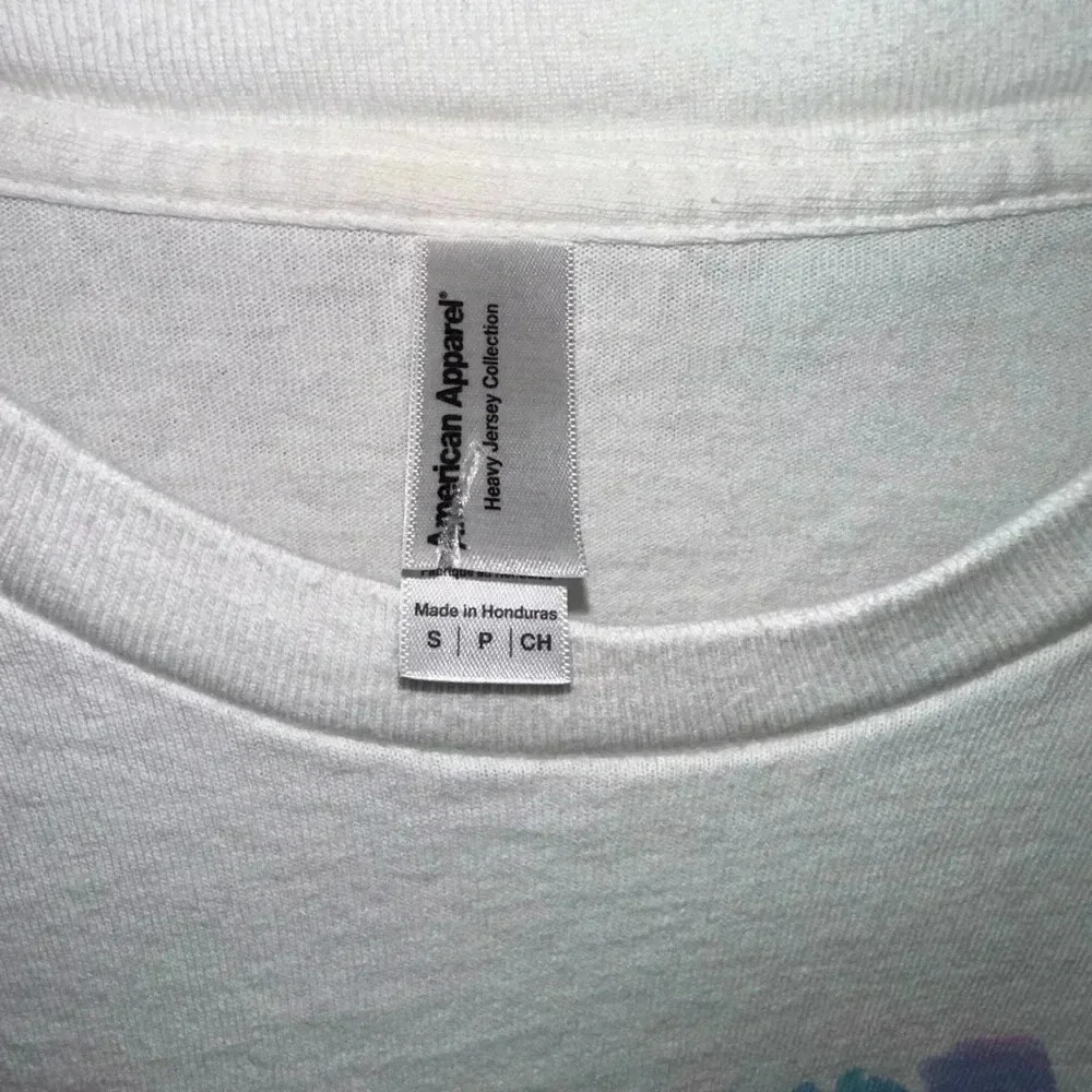 Women's American Apparel Long Sleeve Shirt, Size S, White and Purple SENIOR - Picture 3 of 8
